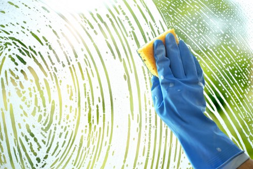 Cleaner reviewing a complaint form in a professional setting