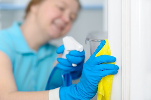 Deep cleaning a mattress in a modern Islington apartment