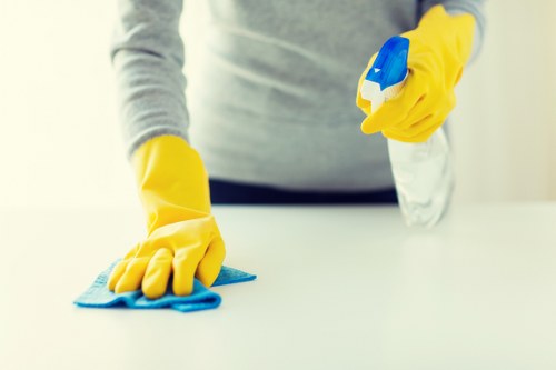 Local cleaners preparing a property for new occupants in Islington