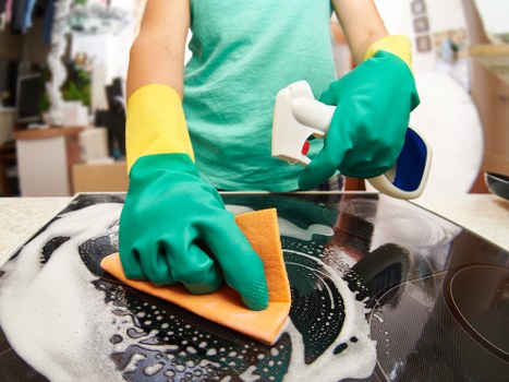 Cleaner completing final safety checks after cleaning