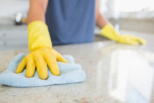 Local oven cleaner working in an Islington property kitchen